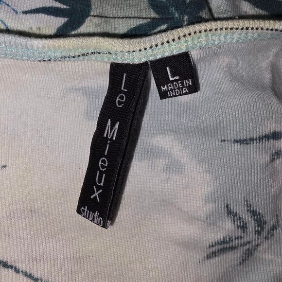 Vintage Le Mieux Studio Top Large L V-Neck 3/4 Sleeve Top - Picture 3 of 3